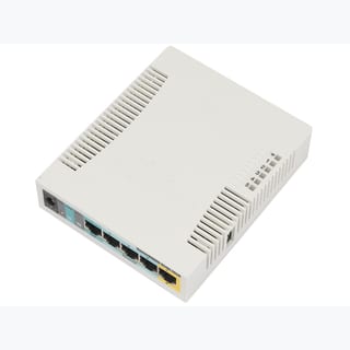 MikroTik 2.4GHz 2.5dBi 5 Port Ethernet WiFi Router