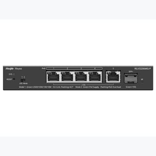Reyee 5 Port 2.5Gbps with 4 PoE 70W 1SFP+ Smart Managed Switch