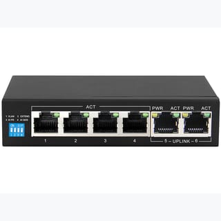 Scoop 6 Port Gigabit 4 PoE 60W Switch