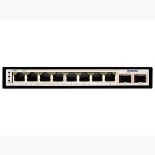 Scoop 8 Port Gigabit PoE 96W 2SFP Switch