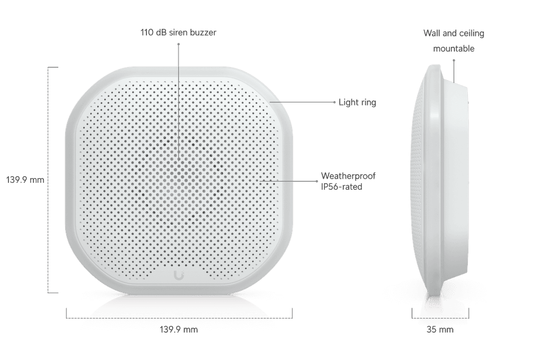 Ubiquiti UniFi SuperLink 110dB Siren