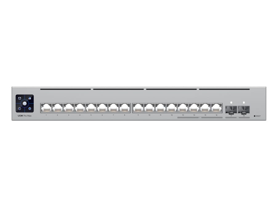 Ubiquiti UniFi Pro Max Switch 16 with 12 Gigabit 4x 2.5Gbps 2SFP+