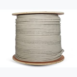 Linkbasic 305m Drum Cat5e Solid Shielded Grey FTP Cable