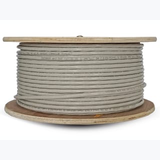 Linkbasic 100m Drum Cat6a Solid Grey UTP Cable