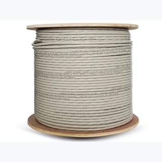 Linkbasic 305m Drum Cat6a Solid Grey UTP Cable