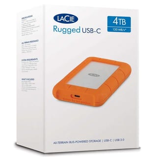 LACIE HDD EXTERNAL RUGGED USB-C (2.5'/4T