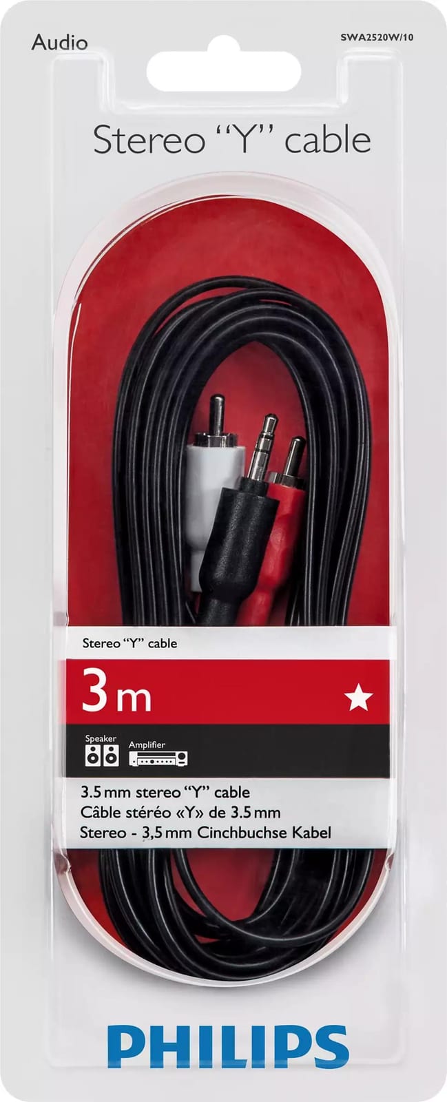 AUD 3.5MM (M) TO RCA (2M) 3.0M