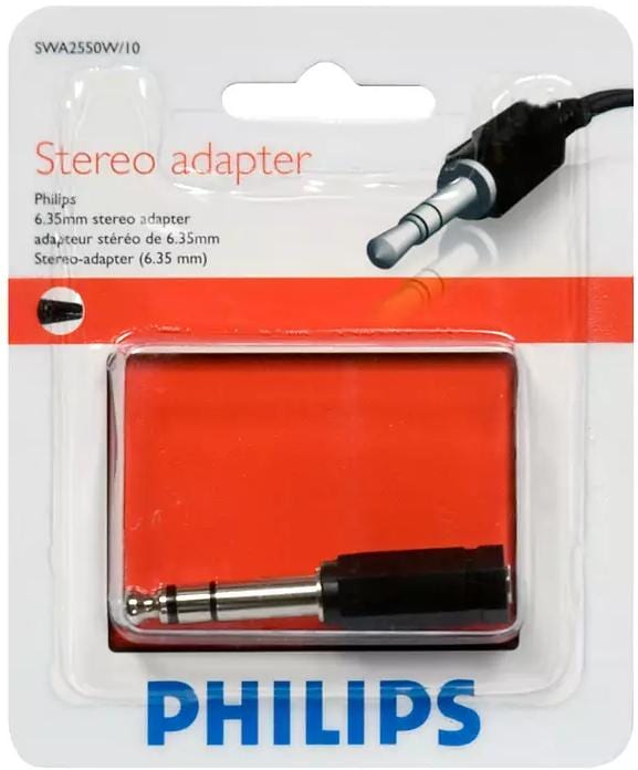 AUD: 3.5MM (F) STEREO > 6.3MM (M)