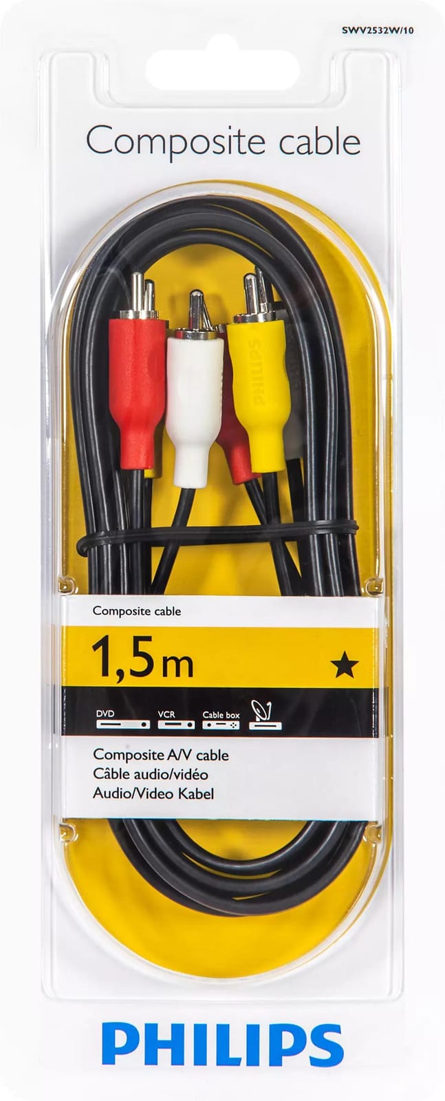 3RCA (M) TO 3RCA (M) 1.5M