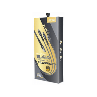 3-IN-1: 1.2M - CHARGE & SYNC - GREY
