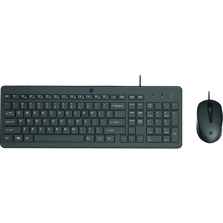 HP 150 Wired Mouse and Keyboard Combo Set English - Black