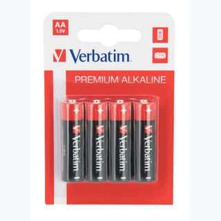 Verbatim AA Alkaline Batteries 4Pk