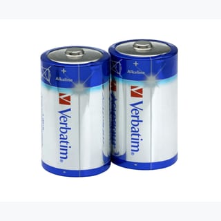 Verbatim D Alkaline Batteries 2Pk