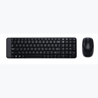 Logitech MK220 Wireless Keyboard and Mouse - Combo - Black