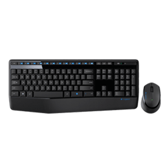 Logitech MK345 Wireless Keyboard and Mouse Combo with Palm Rest