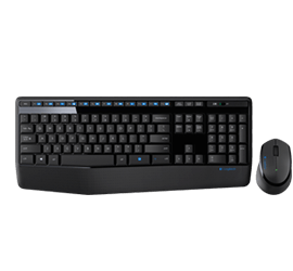 Logitech MK345 Wireless Keyboard and Mouse Combo with Palm Rest