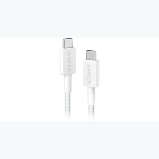 Anker 322 Type C to Type C Braided Cable 1.8m White