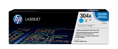 HP 304A Color LaserJet CP2025 Cyan Print Toner Cartridge