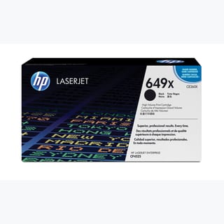 HP 649X HC Black Toner Cartridge.