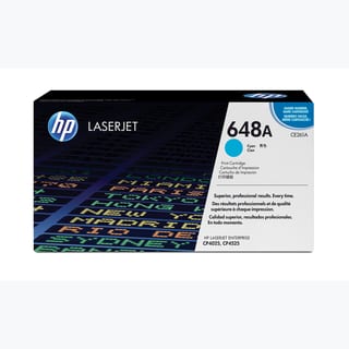 HP 648A Color LaserJet Cyan Print Toner Cartridge