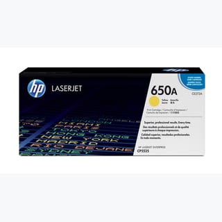 HP 650A Color LaserJet CP5525 Yellow Print Toner Cartridge
