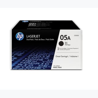HP 05A Black Toner Cartridge Dual Pack