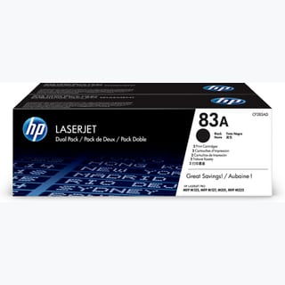 HP 83A 2-Pack Black Original LaserJet Toner Cartridges