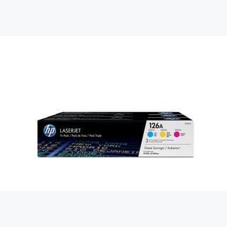 HP 126A Tripack Toner Cartridges (CMY)