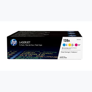 HP 128A Tri-Pack Toner Cartridges (CMY)