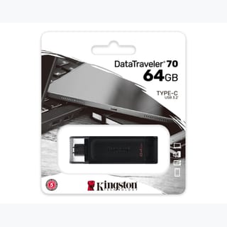 Kingston 64GB USB-C 3.2 Gen 1 DataTraveler 70