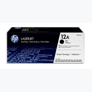 HP 12A 2-Pack Black Original LaserJet Toner
