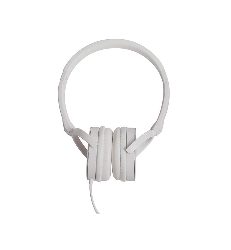 HEADPHONE WITH MIC WHITE AND SILVER