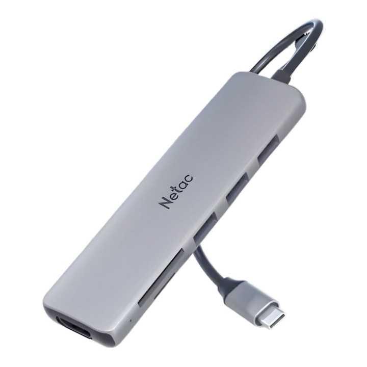 HUB WF14, TYPE-C TO USB3.0*3+HDMI+MSD/SD